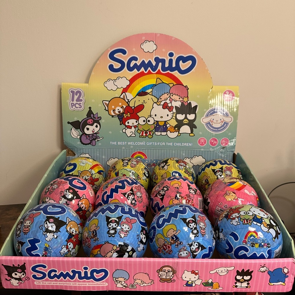Sanrio Blue and Pink Surprise Dolls - whole box